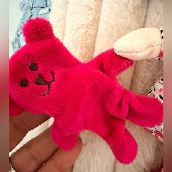 Jolijou Paris Demoiselle My First Doll Pink Floral Dress Lovey Plush 7" - Picture 3 of 10